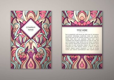 Flyer şablonu ile soyut süsleme