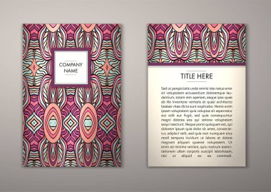 Flyer şablonu ile soyut süsleme