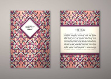 Flyer şablonu ile soyut süsleme