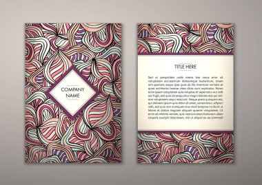 Flyer şablonu ile soyut süsleme