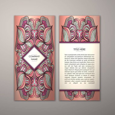 Flyer şablonu ile soyut süsleme