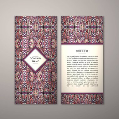 Flyer şablonu ile soyut süsleme