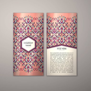 Flyer şablonu ile soyut süsleme