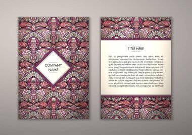 Flyer şablonu ile soyut süsleme