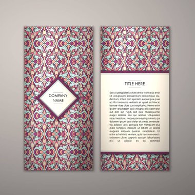 Flyer şablonu ile soyut süsleme