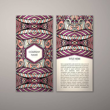 Flyer şablonu ile soyut süsleme