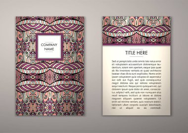 Flyer şablonu ile soyut süsleme