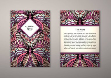 Flyer şablonu ile soyut süsleme