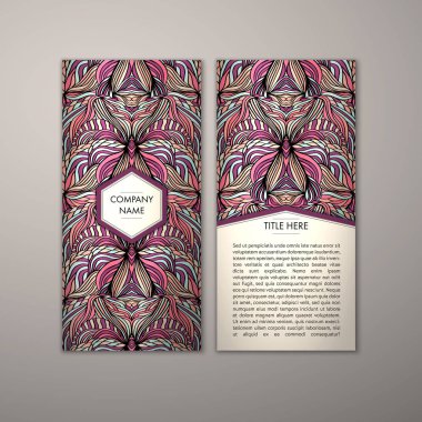 Flyer şablonu ile soyut süsleme