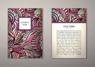 Flyer şablonu ile soyut süsleme