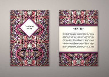 Flyer şablonu ile soyut süsleme