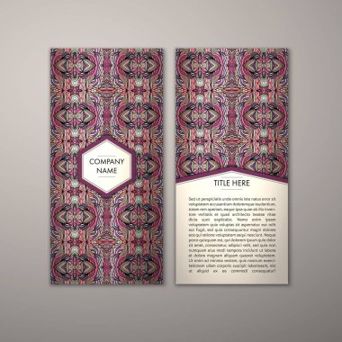 Flyer şablonu ile soyut süsleme