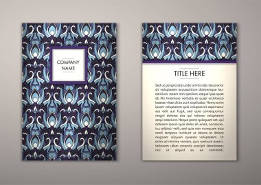 Flyer şablonu ile soyut süsleme