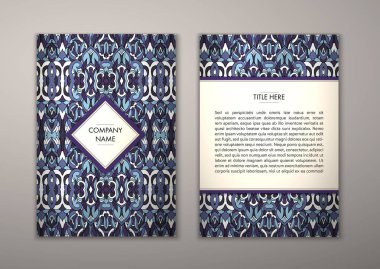 Flyer şablonu ile soyut süsleme