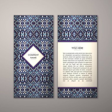 Flyer şablonu ile soyut süsleme