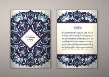 Flyer şablonu ile soyut süsleme