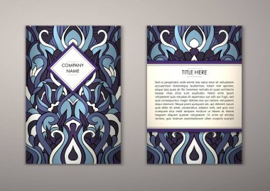 Flyer şablonu ile soyut süsleme