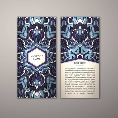 Flyer şablonu ile soyut süsleme