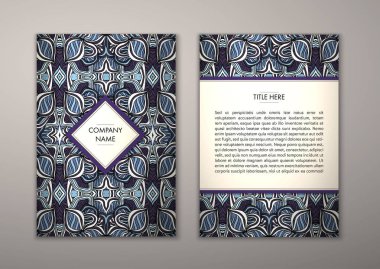 Flyer şablonu ile soyut süsleme