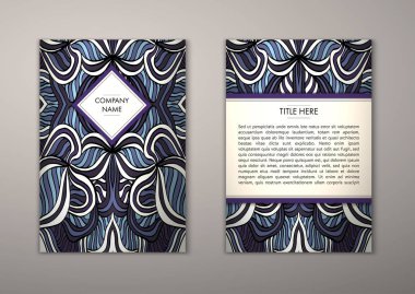 Flyer şablonu ile soyut süsleme