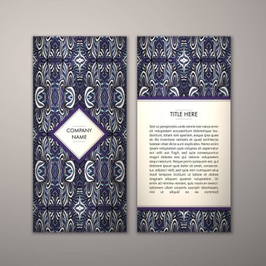 Flyer şablonu ile soyut süsleme