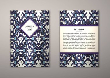 Flyer şablonu ile soyut süsleme