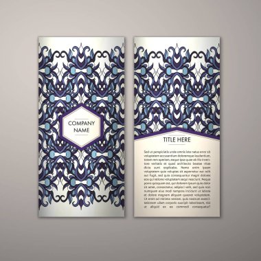 Flyer şablonu ile soyut süsleme