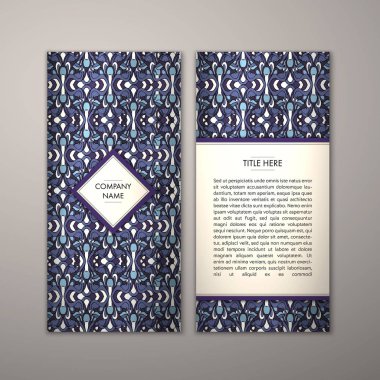 Flyer şablonu ile soyut süsleme