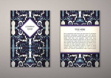 Flyer şablonu ile soyut süsleme