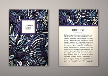 Flyer şablonu ile soyut süsleme