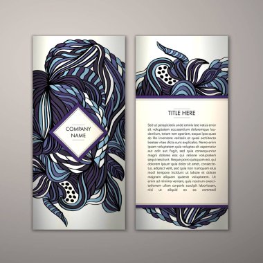 Flyer şablonu ile soyut süsleme