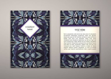 Flyer şablonu ile soyut süsleme