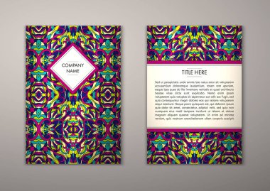 Flyer şablonu ile soyut süsleme