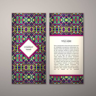 Flyer şablonu ile soyut süsleme