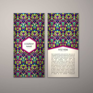 Flyer şablonu ile soyut süsleme