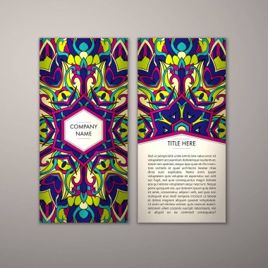 Flyer şablonu ile soyut süsleme