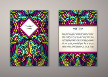 Flyer şablonu ile soyut süsleme