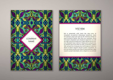 Flyer şablonu ile soyut süsleme