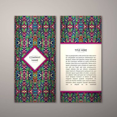 Flyer şablonu ile soyut süsleme