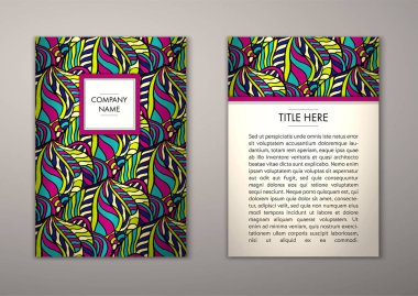 Flyer şablonu ile soyut süsleme