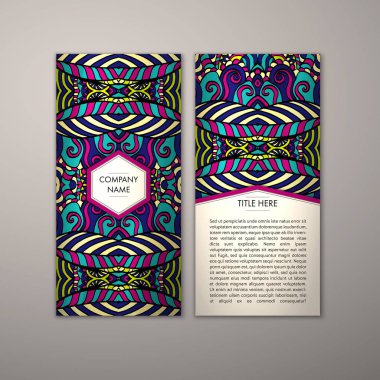 Flyer şablonu ile soyut süsleme