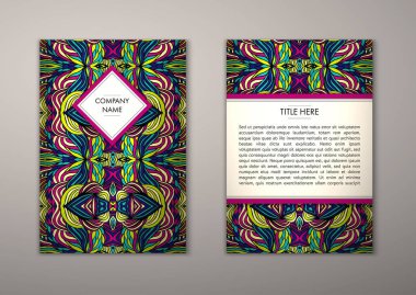 Flyer şablonu ile soyut süsleme