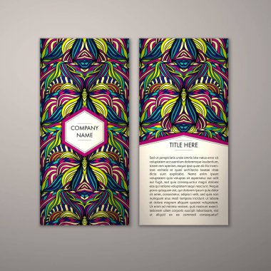 Flyer şablonu ile soyut süsleme