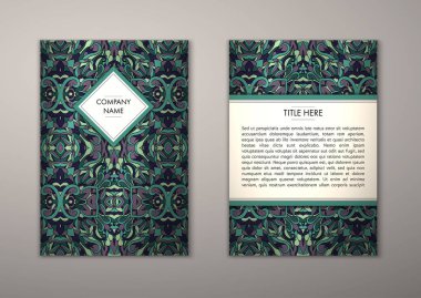 Flyer şablonu ile soyut süsleme