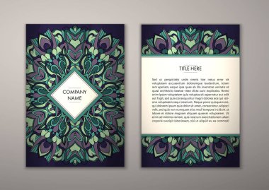 Flyer şablonu ile soyut süsleme