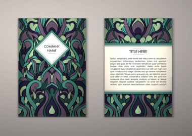 Flyer şablonu ile soyut süsleme