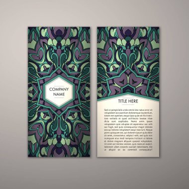 Flyer şablonu ile soyut süsleme