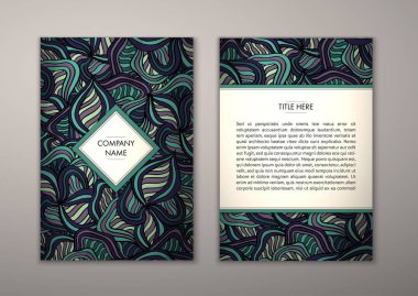 Flyer şablonu ile soyut süsleme