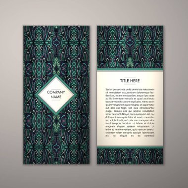 Flyer şablonu ile soyut süsleme