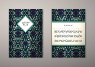 Flyer şablonu ile soyut süsleme